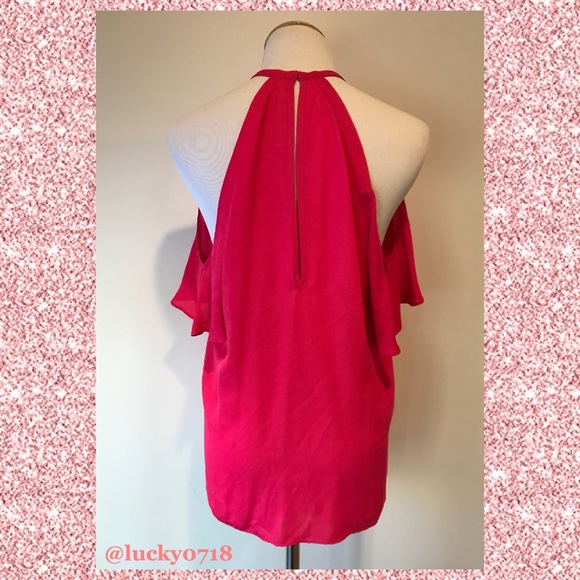 Amanda Uprichard NWOT Fuschia Celia Top Sz S - Picture 6 of 8